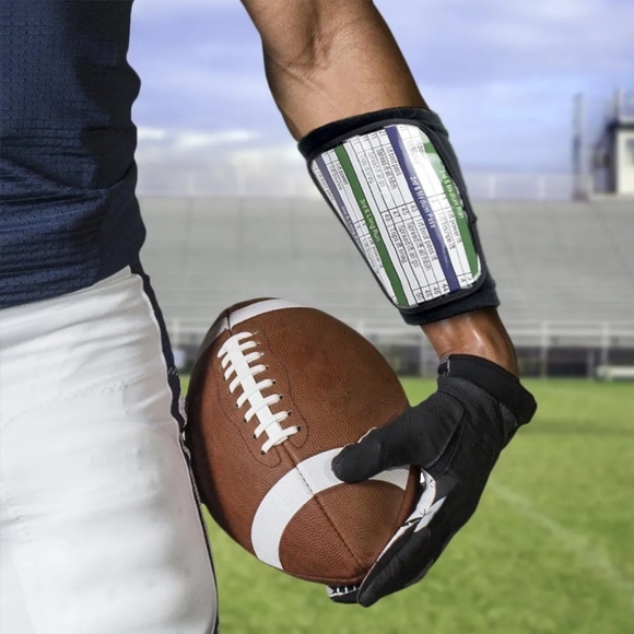 Quarterback Playbook/Playholder Wristband | Black | Large | Transparent | OS - Picture 1 of 6